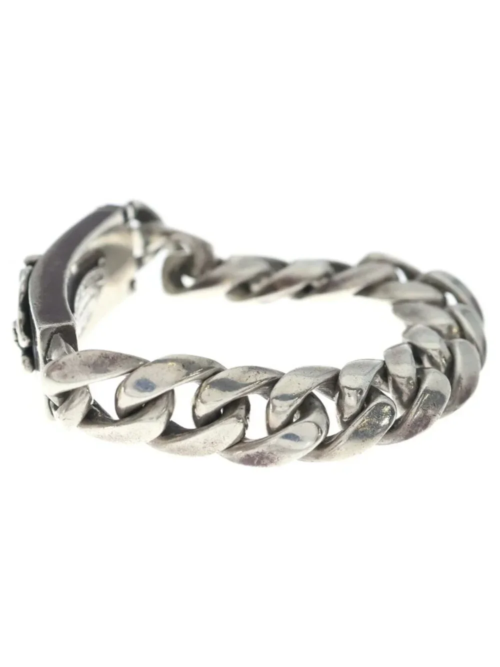 Chrome Hearts Vintage ID Dagger ID Classic Link Bracelet Silver